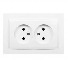 Розетка двойная без заземления Despina 102-190005-121 