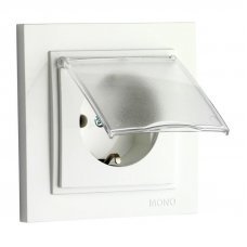 Розетка с заземлением/крышкой Despina 102-190021-118