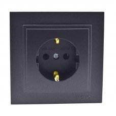 Розетка с заземлением Despina 102-202021-117