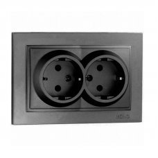 Розетка двойная с заземлением Despina 102-202004-120