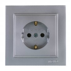 Розетка с заземлением Despina 102-242421-117