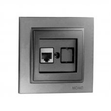 Розетка компьютерная 1RJ45 CAT6 Despina 102-242405-125