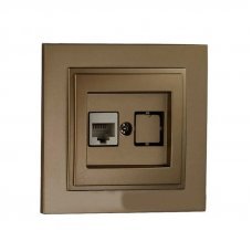 Розетка компьютерная 1RJ45 CAT6 Despina 102-232305-125