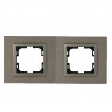 Рамка 2 поста Aluminium Style 107-810000-161