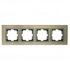 Рамка 4 поста Aluminium Style 107-810000-163