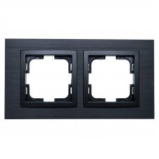 Рамка 2 поста Aluminium Style 107-820000-161
