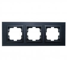 Рамка 3 поста Aluminium Style 107-820000-162