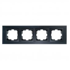 Рамка 4 поста Aluminium Style 107-820000-163