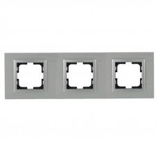 Рамка 3 поста Aluminium Style 107-800000-162