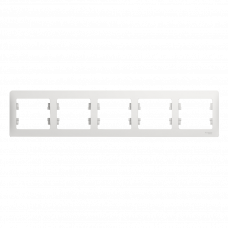 Рамка 3 постов белый Glossa 