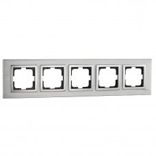 Рамка 5 постов Aluminium Style 107-800000-164