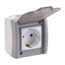 Розетка с заземлением/крышкой Octans 154-020007-117