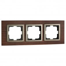 Рамка 3 поста Style Wood 107-510000-162