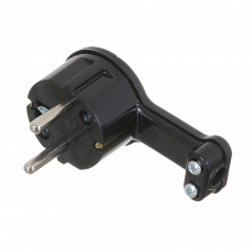 Вилка с заземлением 250В 16A черный TIMEX 