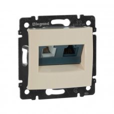 Розетка интернет RJ45+телефонная RJ11 774180 Valena 