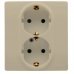 Розетка двойная с заземлением 672323 Etika