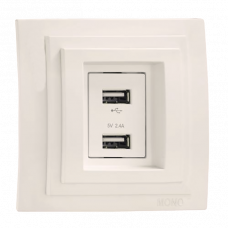 Розетка 2xUSB Larissa 103-010105-178