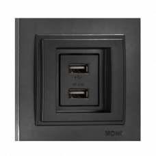 Розетка 2xUSB Despina 102-202005-178