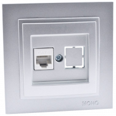 Розетка компьютерная 1RJ45 CAT6 Despina 102-212105-125