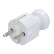 Вилка без заземления 250В 16A белый TIMEX 