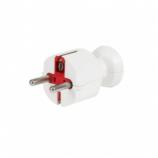 Вилка с заземлением 250В 16A белый TIMEX 