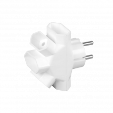 Тройник на 5 постов 6A белый TIMEX