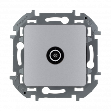 Розетка телевизионная 673852 алюминий Inspiria 