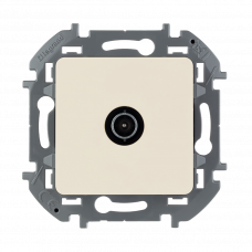 Розетка телевизионная 673851 бежевый Inspiria 