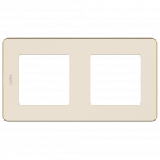 Рамка 2 поста 673941 Inspiria бежевый