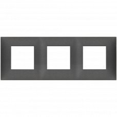 Рамка модульная 6M (2+2+2) карбон матовый Neve Vimar