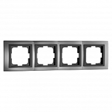 Рамка 4 поста Chrome 106-420000-163 Графит