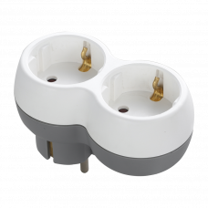 Тройник на 2 поста серыйOrno OR-AE-13238(GS)