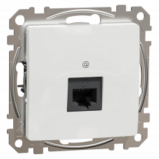 Розетка компьютерная RJ45 CAT5E белый Sedna Schneider New