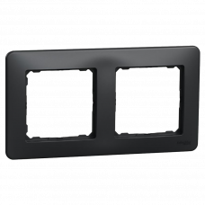 Рамка 2 поста Sedna Schneider New антрацит