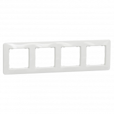 Рамка 4 поста Sedna Schneider New белый