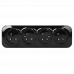 Колодка удлинителя 4 розетки с заземлением черный IP20 Orno