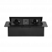 Розетка  на 2 поста schuko USB-A USB-C черный Orno
