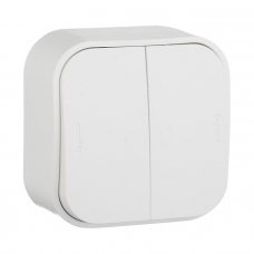 Выключатель 2 клавишный 782202 Quteo