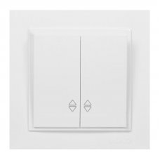 Выключатель проходной 2 клавишный Despina 102-190023-111