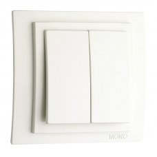 Выключатель 2 клавишный Larissa 103-191925-102