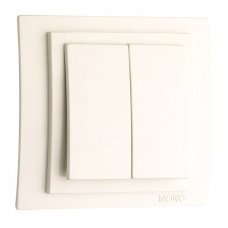 Выключатель 2 клавишный Larissa 103-010125-102