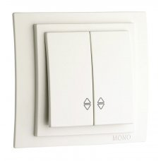 Выключатель проходной 2 клавишный Larissa 103-191923-111