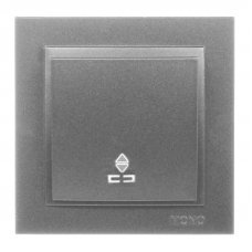 Выключатель проходной 1 клавишный с подсветкой Despina 102-242425-110