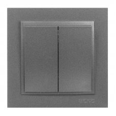 Выключатель 2 клавишный Despina 102-242425-102