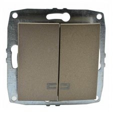 Выключатель с подсветкой 2 клавишный 500-002325-103