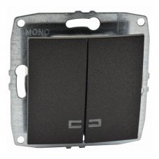 Выключатель с подсветкой 2 клавишный 500-002025-103