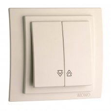 Выключатель управления жалюзи 2 клавишный Larissa 103-010125-113