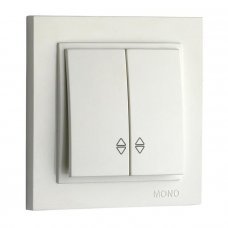 Выключатель проходной 2 клавишный Despina 102-010023-111