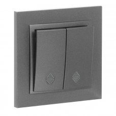 Выключатель проходной 2 клавишный Despina 102-242423-111