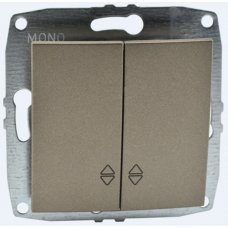 Выключатель проходной 2 клавишный 500-002323-111